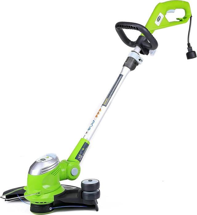 Greenworks  5.5 Amp 15" Corded Electric String Trimmer 21272 in Green in Excellent condition