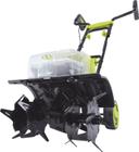 Sun Joe  24V-X2-TLR14 48-Volt IONMAX Cordless Garden Tiller/Cultivator Kit with 2 Batteries in Green in Excellent condition