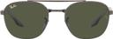 Ray-Ban  RB3688 Square Sunglasses in Gunmetal Frame/Green Lens in Excellent condition