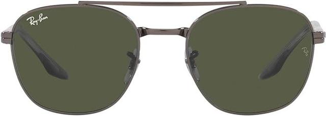 Ray-Ban  RB3688 Square Sunglasses in Gunmetal Frame/Green Lens in Excellent condition