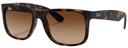 Ray-Ban  RB4165 710/13 Justin Classic Sunglasses in Havana/Dark Brown in Excellent condition