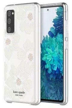 Kate Spade New York  Protective Hardshell Phone Case for Galaxy S20 FE (5G) - Hollyhock Floral - Excellent