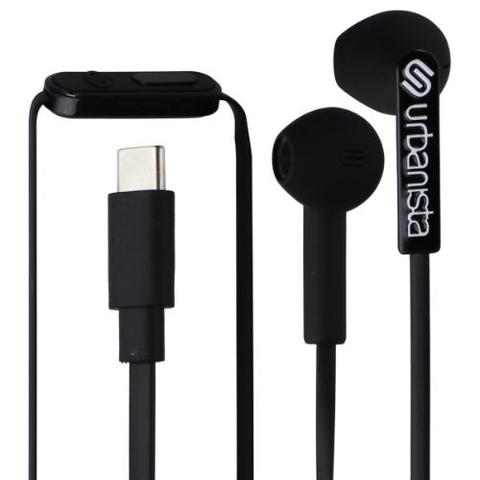 Urbanista  San Francisco USB-C Wired Earphones with Remote & Mic - Midnight Black - Excellent