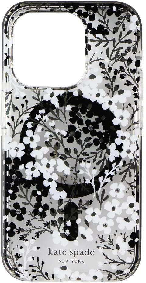 Kate Spade  Phone Case with MagSafe for iPhone 15 Pro Max - Multi Floral Black/White - Acceptable