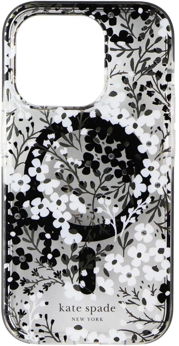 Kate Spade  Phone Case with MagSafe for iPhone 15 Pro Max in Multi Floral Black/White in Acceptable condition