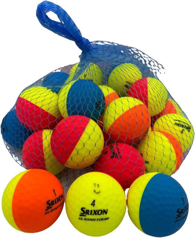 Srixon  Q-Star Tour Divide Golf Balls (24Packs) in Multicolor in Excellent condition