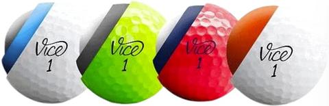 Vice  Colored Golf Balls (24Packs) - Multicolor - Excellent