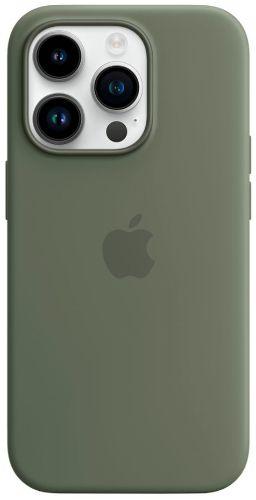 iPhone 14 Pro Max Silicone Case with MagSafe - Olive - Apple