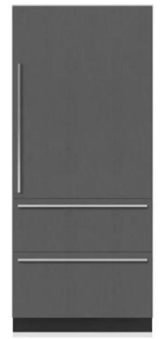 Sub-Zero  DET3650CIID/R Designer Series 36" Wide 19.6 Cu. Ft. Bottom Freezer Refrigerator in Panel Ready in Excellent condition