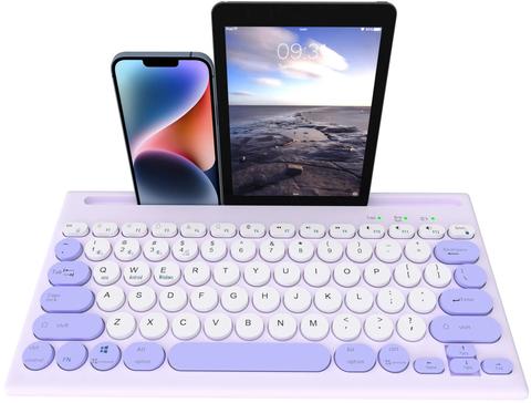 Mytrix  Multi-Device Bluetooth Wireless Keyboard - Purple - Excellent