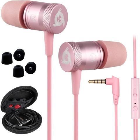 KLIM  Fusion Earbuds with Microphone - Rose Gold - Acceptable