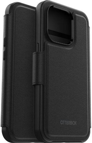 OtterBox  Folio MagSafe Phone Case for iPhone 14 Pro Max - Shadow (Black) - Acceptable