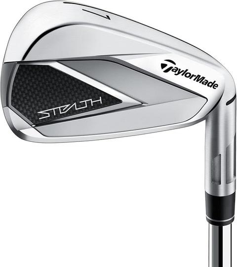 TaylorMade  Stealth Irons 5-PW + AW Regular Flex Right Handed with KBS Max MT 85 Steel - Silver - Excellent
