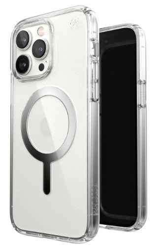Speck  Perfect Clear Phone Case with MagSafe for iPhone 14 Pro Max - Silver/Clear - Excellent