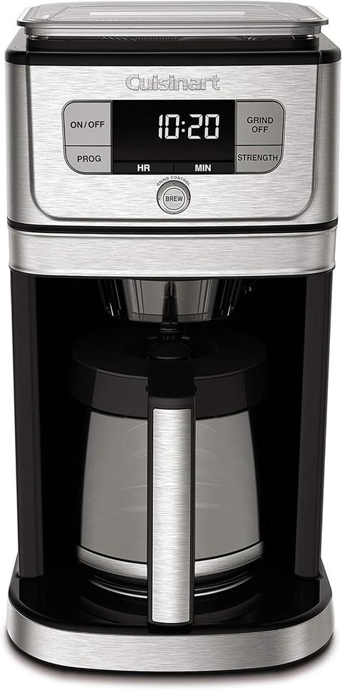 Cuisinart  DGB-800FR Automatic 12 Cup Burr Grind & Brew Glass Coffee Maker - Silver - Excellent