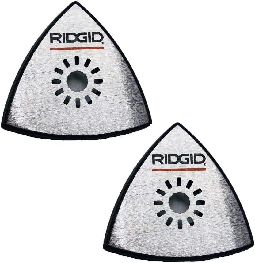 Ridgid  R8223404 JobMax Multi-Tool Head Replacement Detail Sanding Backing Pad (2 Pack) - Silver - Pristine