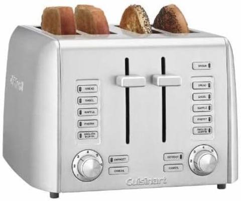 Cuisinart  4 Slice Metal Toaster (RBT-1350PCFR) - Silver - Excellent