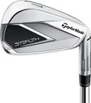 TaylorMade  Stealth Irons Set 5-PW + AW + SW Stiff Flex Right Handed with KBS Max 85 MT Steel in Silver in Excellent condition