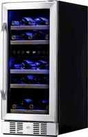 Newair  15” Built-in 29 Bottle Dual Zone Wine Fridge NWC029SS01 in Stainless Steel in Excellent condition