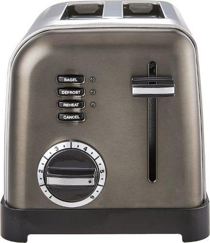 Cuisinart  2-Slice Metal Classic Toaster (CPT-160BKSP1) - Stainless Steel/Black - Excellent
