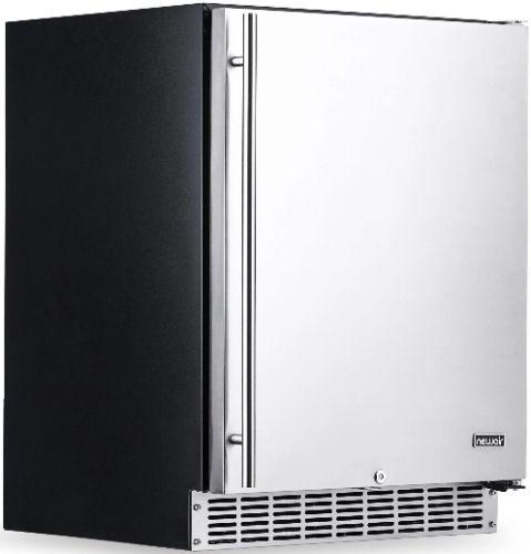 Newair  24” Built-in 160 Can Outdoor Beverage Fridge NOF160SS00 in Stainless Steel/Black in Excellent condition