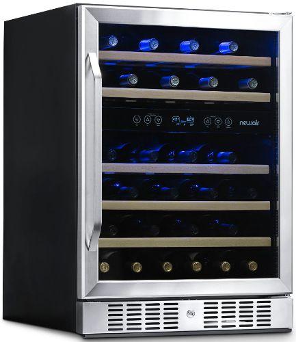 Newair  24” Built-in 46 Bottle Dual Zone Wine Fridge NWC046SS01 - Stainless Steel - Excellent