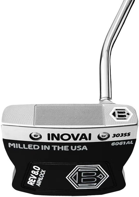 Bettinardi  2022 Inovai 8.0 Armlock Putter Right Handed 42" with Winn 17" Armlock Grip in Stealth Black Anodized/Diamond Blast in Excellent condition