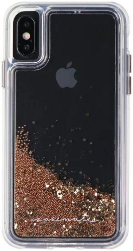 Case-Mate  Waterfall Liquid Glitter Case for iPhone X l iPhone Xs in Waterfall Liquid Glitter (Clear/Gold) in Brand New condition