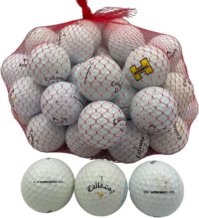 Callaway  Golf Ball Planet 50 Warbird Used Golf Balls in White in Acceptable condition