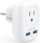 Anker  European Travel PowerExtend USB Plug Power Adapter in White in Excellent condition