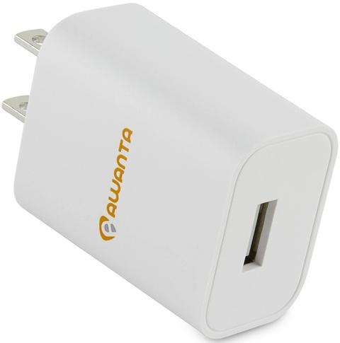 Awanta  2.4A/12W Single Port USB Wall Charger - White - Excellent