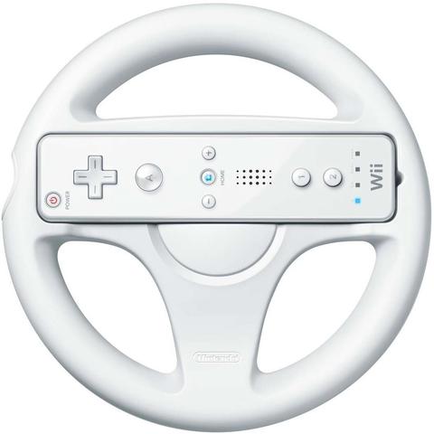 Nintendo  Wii Wheel - White - Excellent