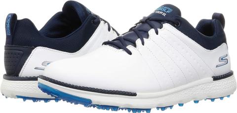 Skechers  Go Golf Elite Tour SL Mens Golf Shoes Size 9 XW - White/Navy - Excellent