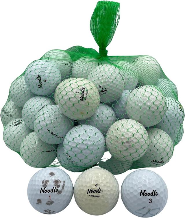 TaylorMade  Golf Ball Planet 50 Noodle Used Golf Balls in White in Acceptable condition