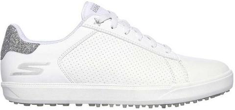 Skechers  Womens Go Golf Drive Shimmer Golf Shoes 14882 Sz 6 M - White/Silver - Excellent
