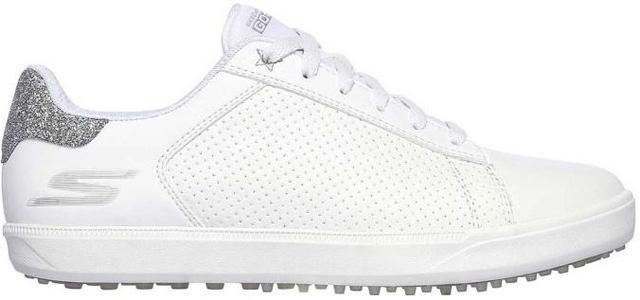 Skechers  Womens Go Golf Drive Shimmer Golf Shoes 14882 Sz 6 M in White/Silver in Excellent condition