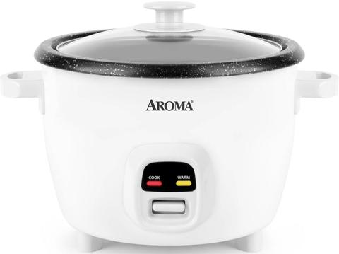 Aroma  20-Cup Cooked 5Qt Rice & Grain Cooker ARC-390NGP - White - Excellent