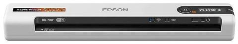 Epson  RR-70W RapidReceipt Wireless Receipt and Color Document Scanner - White - Brand New