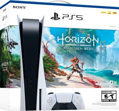 Sony  PlayStation 5 (Disc Edition) Gaming Console | Horizon Forbidden West (Bundle) - White - Premium