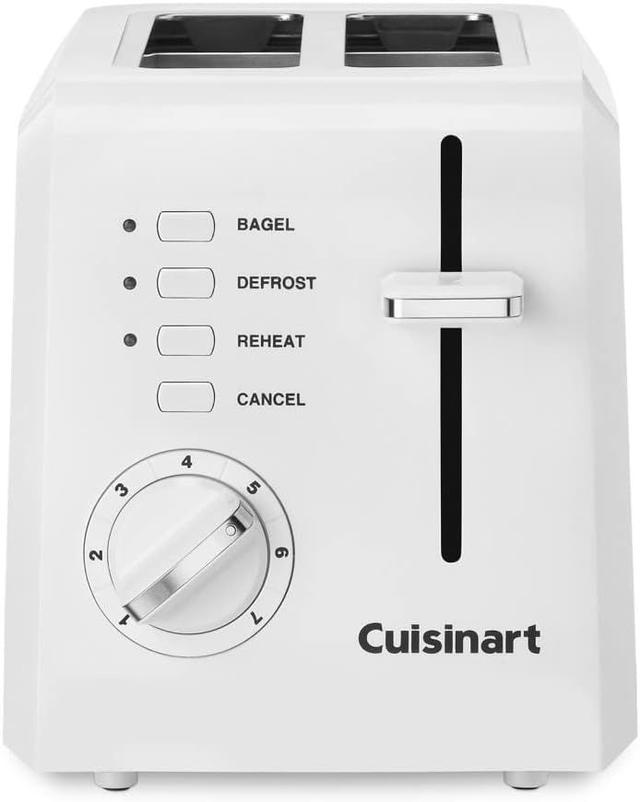 Cuisinart  CPT-122 2-Slice Compact Bagel Toaster in White in Excellent condition