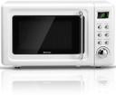 Costway  EP23853 0.7Cu.ft Retro Countertop Microwave Oven in White in Excellent condition