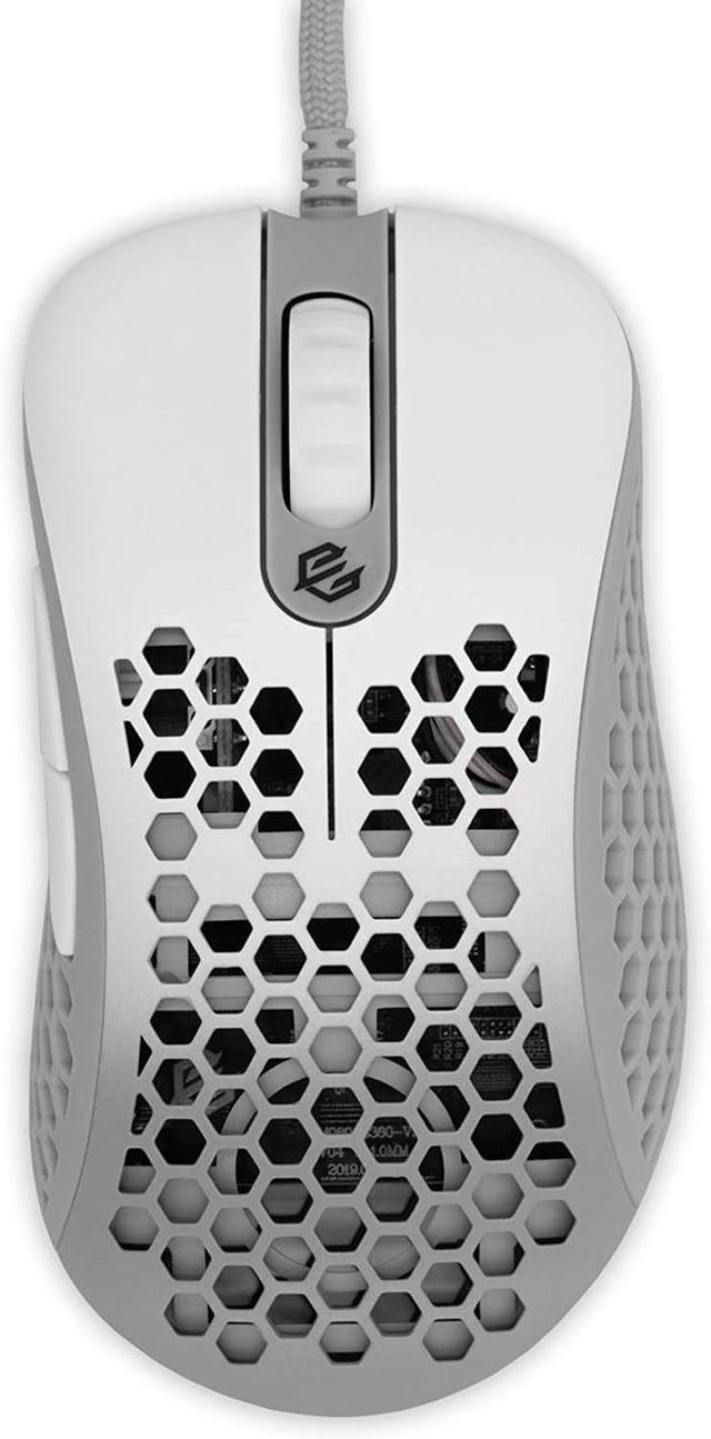 G-Wolves  Skoll SKL 2020 Edition Ultra Lightweight Honeycomb Design Wired RGB Gaming Mouse in White in Excellent condition