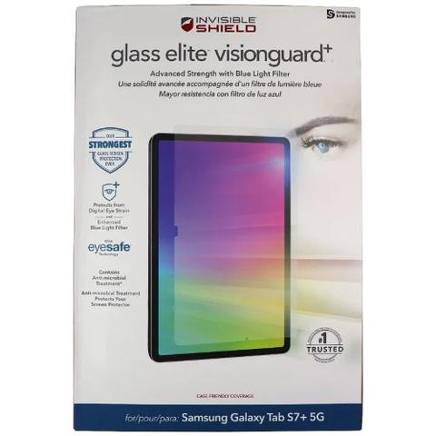 Zagg InvisibleShield  Glass Elite VisionGuard+ Screen Protector for Galaxy Tab S7 - Clear - Excellent