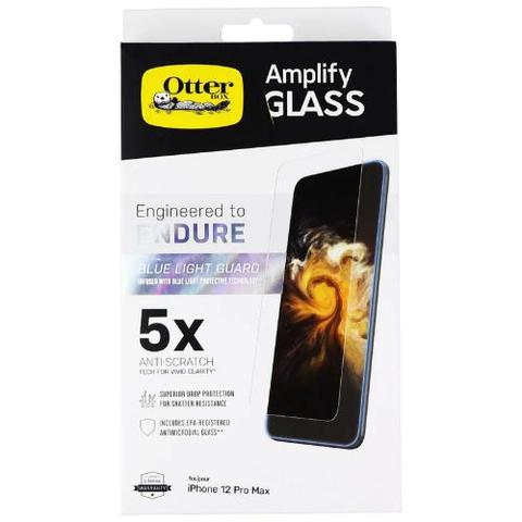 Otterbox  Amplify Glass Blue Light Guard Screen Protector for iPhone 12 Pro Max - Clear - Excellent