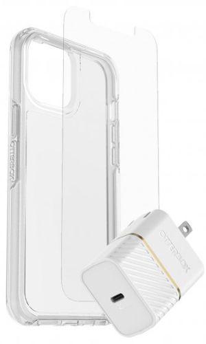 Otterbox  Symmetry Clear Protection + Power Kit Bundle for iPhone 12 Pro Max in Clear in Excellent condition