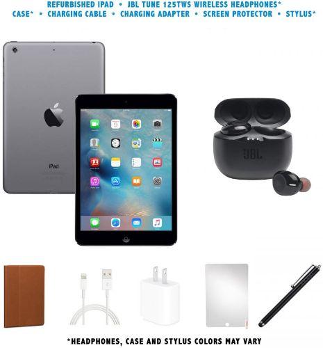 Apple  iPad Mini 2 (2013) JBL Tune 125TWS BUNDLE SET - 16GB - Space Grey - WiFi - 7.9 Inch - Excellent