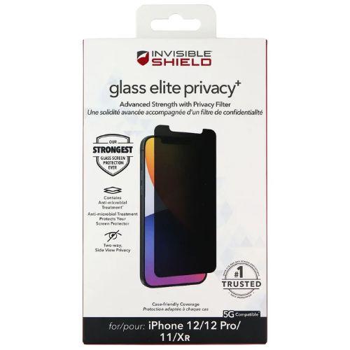 InvisibleShield Privacy Glass Screen Protector for Apple iPhone 12/12  PRO/11/XR