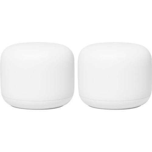 Google  Nest WiFi Mesh Router (2pcs) in Snow in Excellent condition