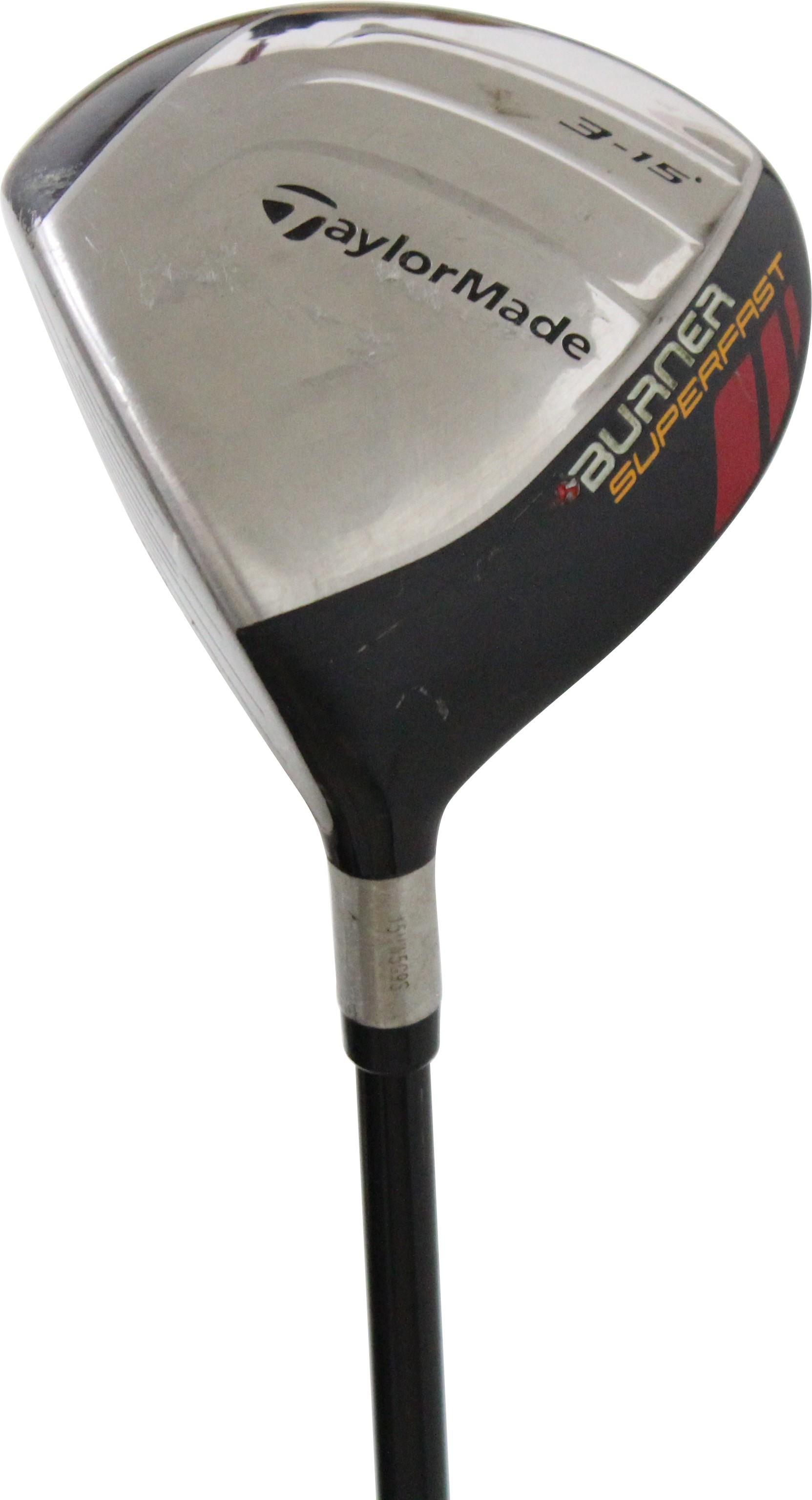 TaylorMade Burner SuperFast Fairway Wood - TaylorMade Matrix OZIK XCON 4.8 Shaft - 3 Wood - Left Handed - Stiff Flex - Standard Length - 15 Loft - Standard Lie Angle - Men - Good
