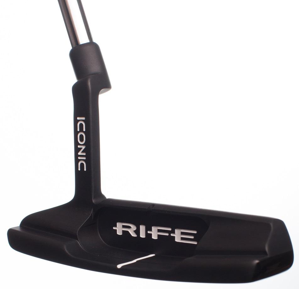 Rife Iconic One Satin Black Putter - No Label Shaft - Standard - Left Handed - Putterflex Flex - Standard Length - Standard Lie Angle - Men - Good
